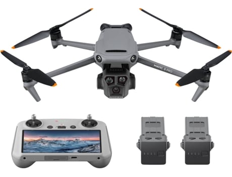 Drone DJI Mavic 3 Pro Fly More Combo con DJI RC (5.1K - Autonomía: Hasta 43 minutos - Negro)