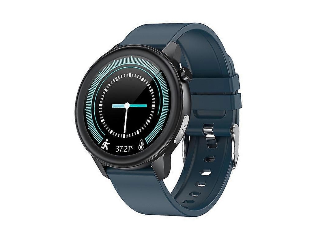 Reloj inteligente Loaniy E80 de 1,3 pulgadas con detección de frecuencia cardíaca, color silicona azul Ly Ebike