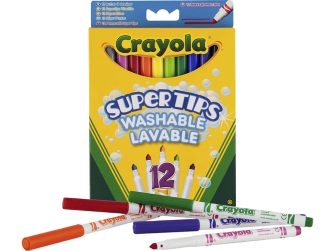 Pack 12 Marcadores CRAYOLA 12 Bright Supertips Multicolor