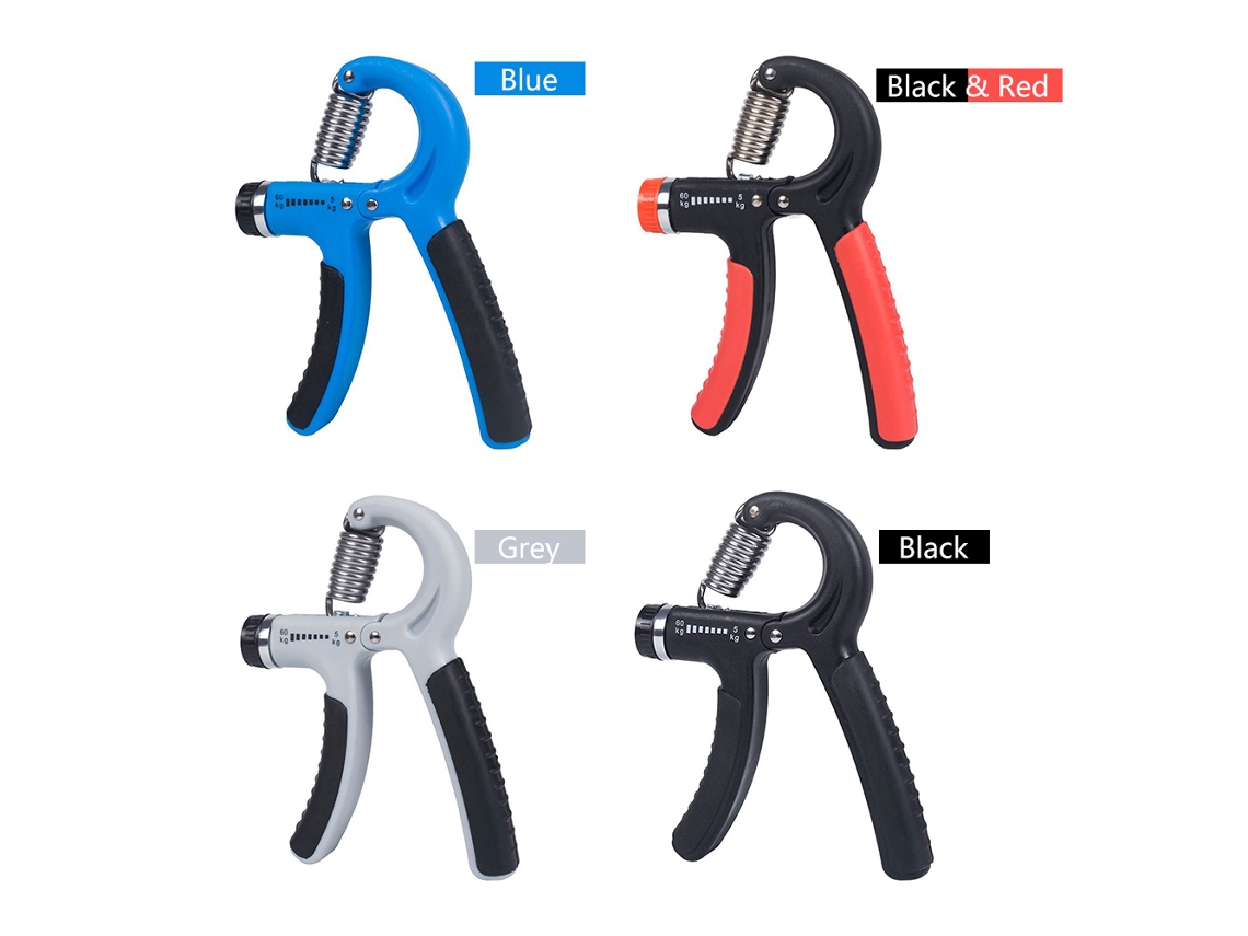 Ejercitador de mano ajustable de 5 a 60 kg PP+TPR para fuerza y entrenamiento