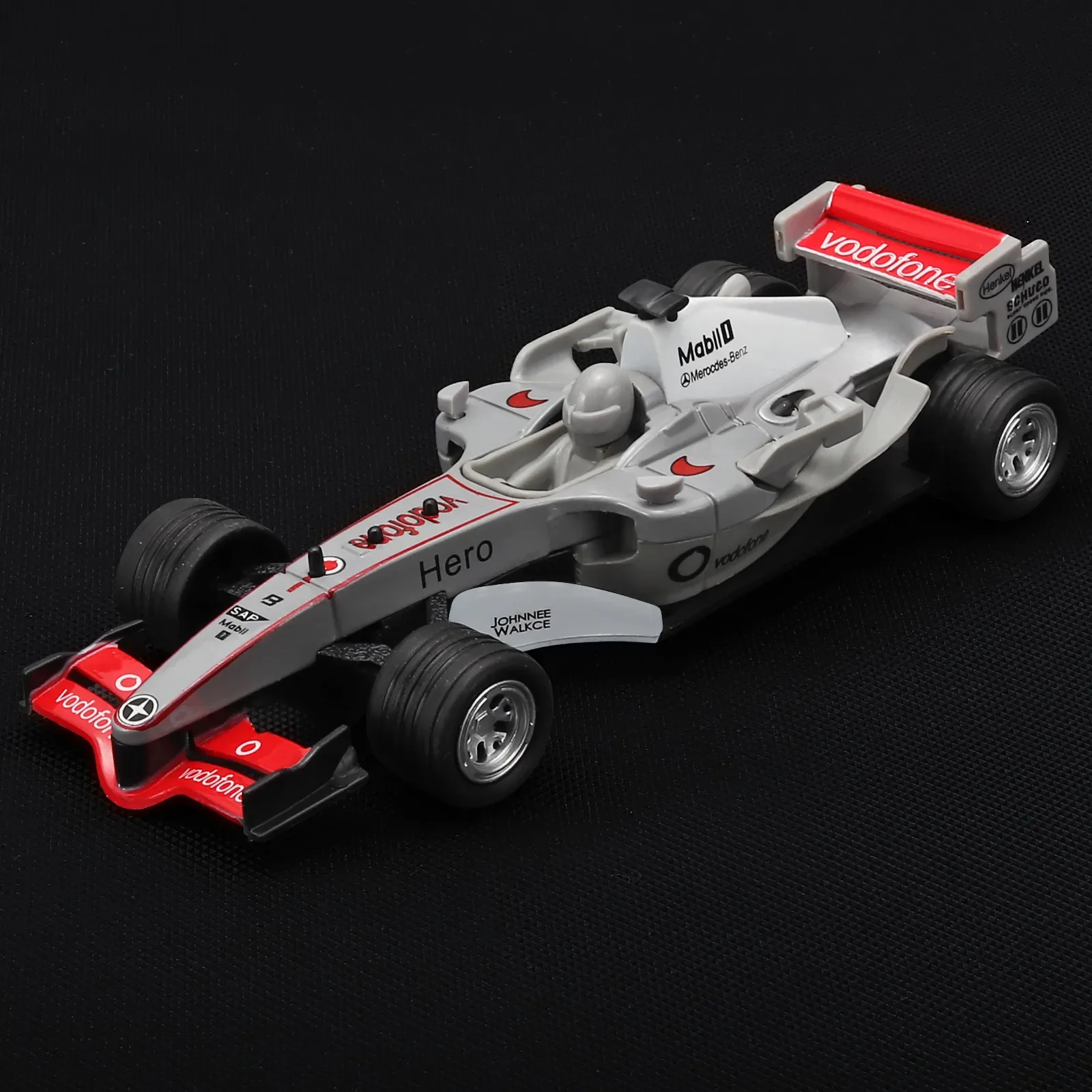 (Gris) Escala 1:32 - Coche de Fórmula 1 - Miniatura - Simulación - Aleación de metal fundido a presión