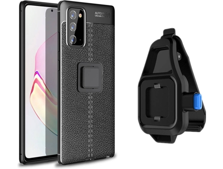 Funda Samsung Note 20 Rugged Leather con Soporte de Cintura Negro