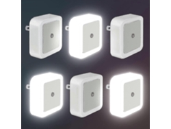 Juego de 6 luces nocturnas LED para niños con sensor de luz, luz nocturna para bebés, luz nocturna para Rosewell