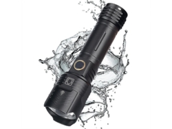 Linterna Led 9nucleos Xhp99 6000lumens Usb Recargable 5modos Zoomable Ipx8 Camping Negro Yizhood