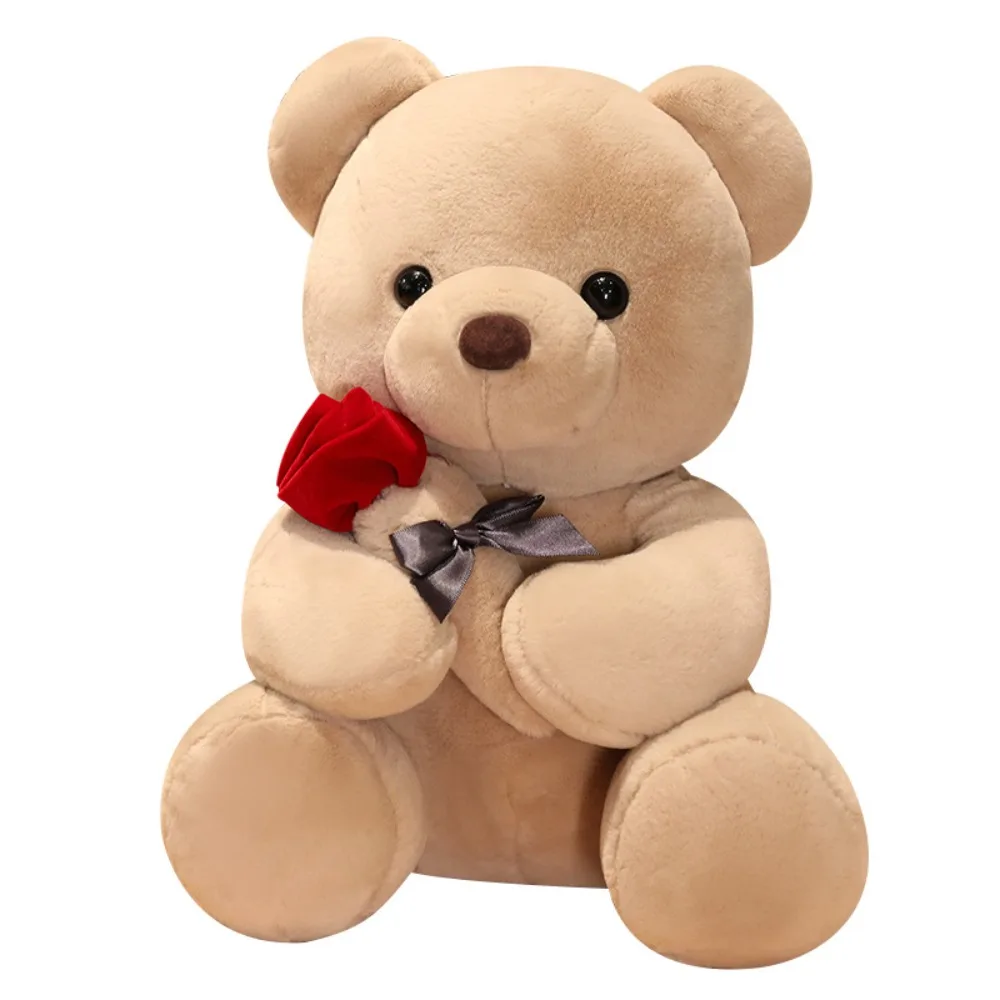 Oso De Peluche Rosa (marrón) De Dibujos Animados, Adorable Oso Para Abrazar, 23 Cm