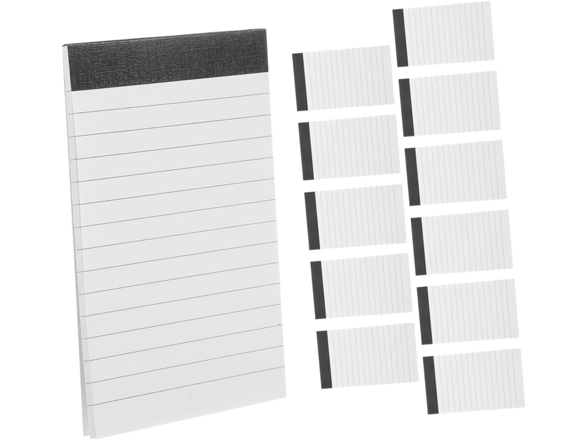 Conjunto De 12 Blocos De Notas Pequenos Com Linhas Para Anotações E Organização.