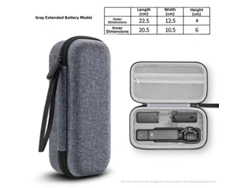 Bolsa Rígida de Eva À Prova de Choque para Dji Osmo Pocket3 HENTEN HOME Cinza