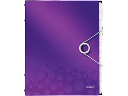 Carpeta de Organización LEITZ WOW 12 separadores Violeta (A4 - Capacidad: 200 hojas)