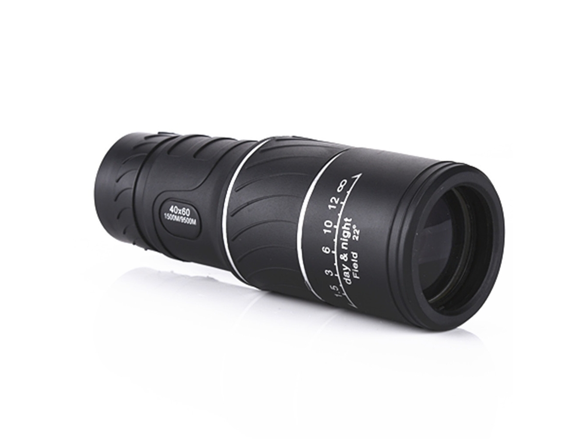 Telescopio monocular negro HD 40 x 60 diseño de bolsillo tipo prisma Bak4 fácil de transportar visión nocturna para exteriores monocular de película verde para uso en IKIKSO