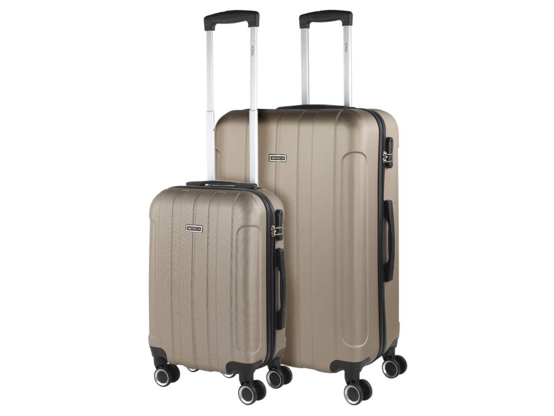 Juego De Maletas Rígidas Abs ITACA Havel champagne (48X73x28 Cm - 91L)