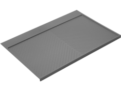 EMUCA Protectores De Fondo De Fregadero Para Muebles De Cocina M90 867X580Mm Grosor Del Tablero 16Mm Plástico Cortable Gris Antracita