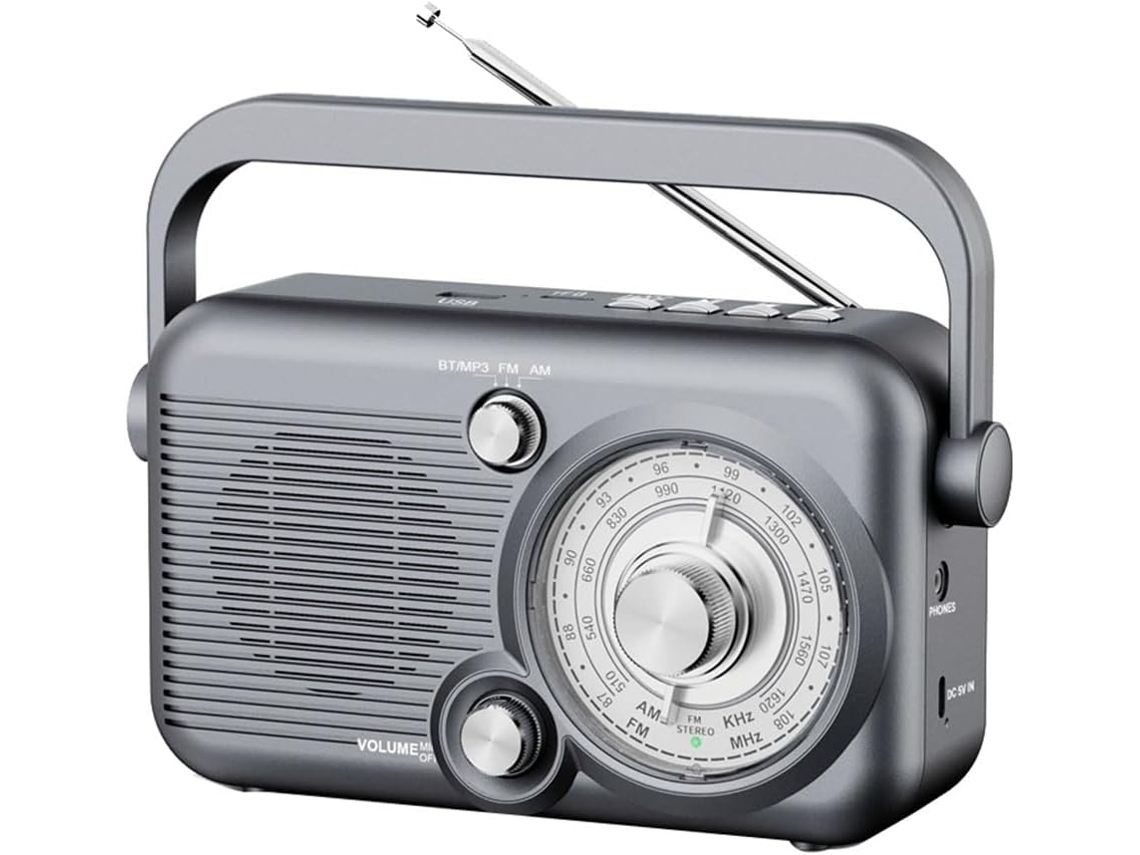Radio Portátil Multifuncional De Banda Completa Fm/am Con Lector De Tarjetas Tf Y Memoria Usb.
