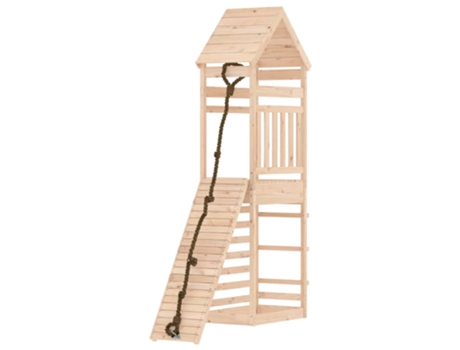 Multi-Actividades VIDAXL con pared de escalada en Madera maciza de pino (Edad Mínima Recomendada: 4 años)