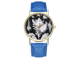 Reloj Analógico De Cuarzo Para Hombre Con Correa De Poliuretano, Estilo Casual T247-a (azul Real)