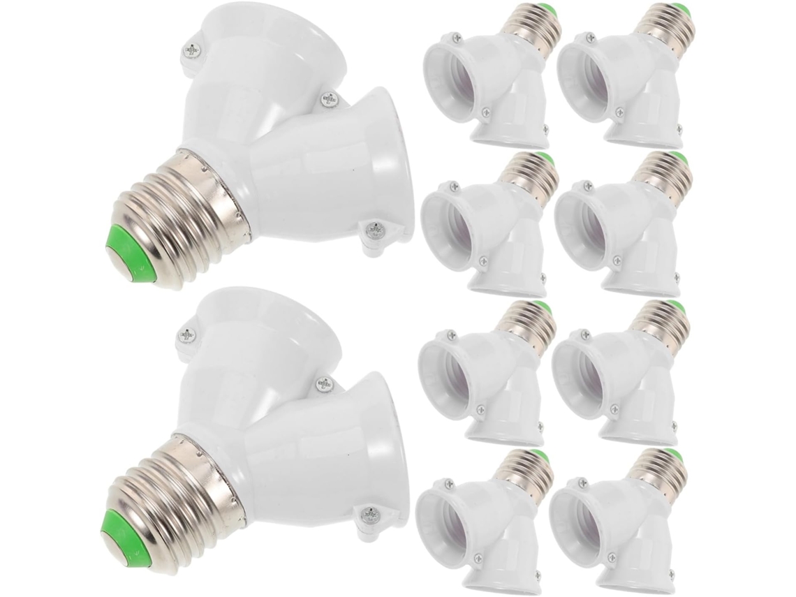 Adaptador De Casquillo E27 A E27 De 1 A 2, Divisores De Casquillos Bombillas, De Instalación Techos