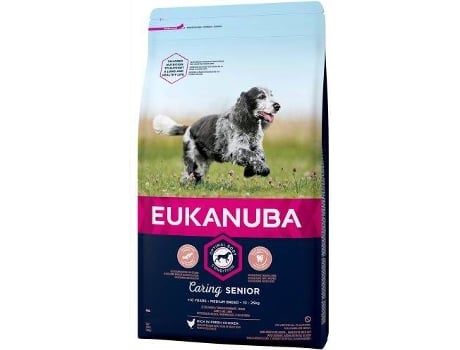 Pienso para Perros EUKANUBA (12 Kg - Seco - Razas Medianas - Sénior)