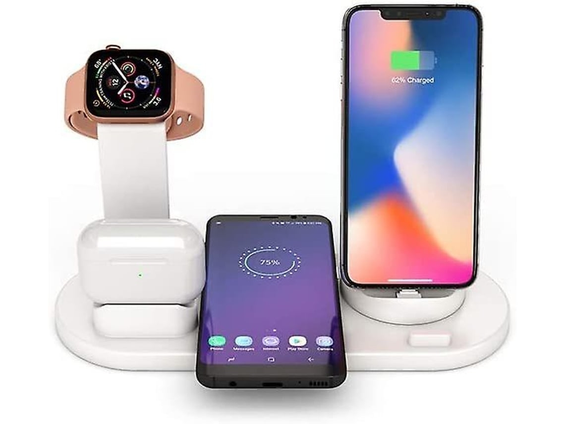 Estación de Carga Sem Giratória Micro para Apple YEMAESRE Blanco