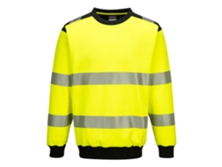 Sudadera Pw3 De Alta Visibilidad Con Cuello Redondo Naranja Negro / Xxxl