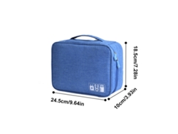 Bolsa Organizadora Para Cables Y Accesorios Digitales Con Compartimentos Ajustables Para Viajes.