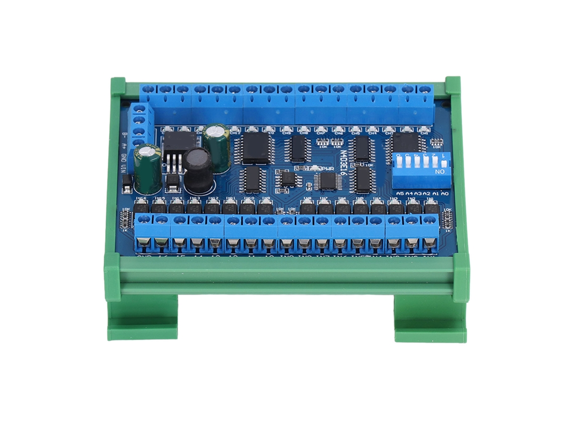 Módulo De Expansión Plc Con 16 Entradas Y 16 Salidas, Control Remoto Rs485, Cc 6,5-30 V