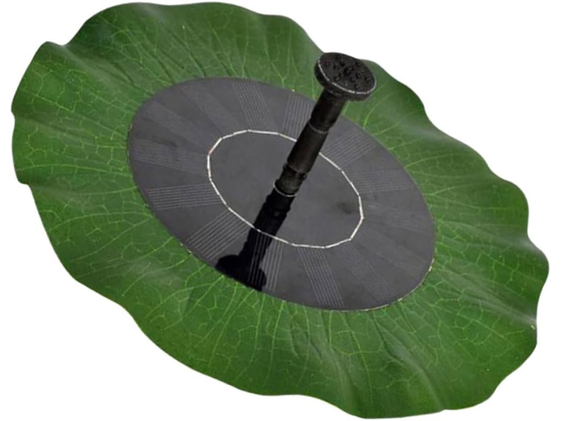 Fuente Solar Inoomp Con Forma De Hoja De Loto, Fuente Para Estanque De Jardín, Bebedero Para Pájaros, Para Exteriores,