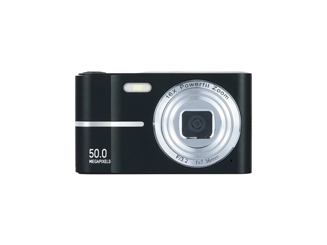 Cámara digital portátil compacta Yizhood HD de 50 MP, tela negra, 24 pulgadas