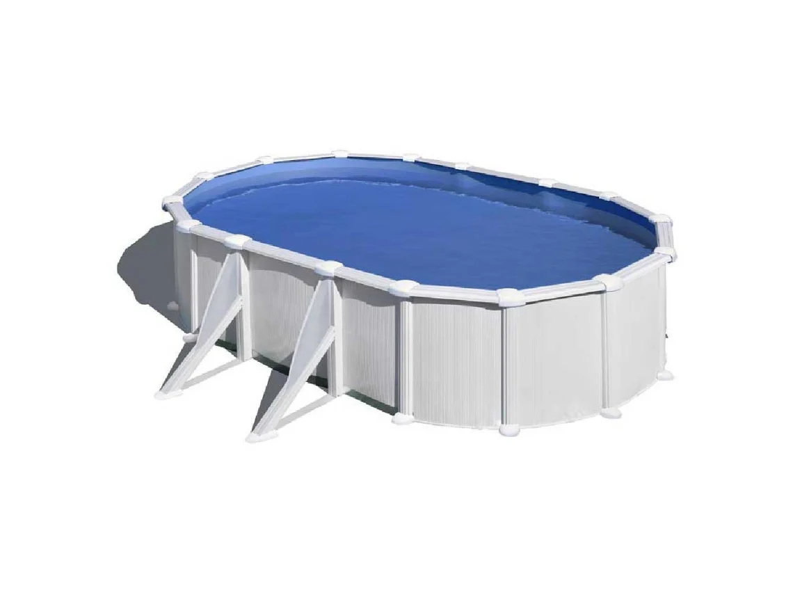 Piscina de Acero GRE Blanca (610x375x132 cm)