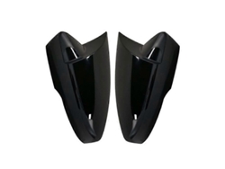 Compatible con Skoda 2013-2017, cubierta de espejo de fibra de carbono, bocina, moldura negra brillante