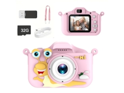 Câmera Infantil, Mini Câmera De Desenho Animado, Câmera Digital (32g-rosa) Czhhmart