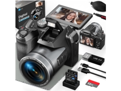 Cámara Digital De 64 Mp Para Fotografía, Cámara De Vlogging 4k Con