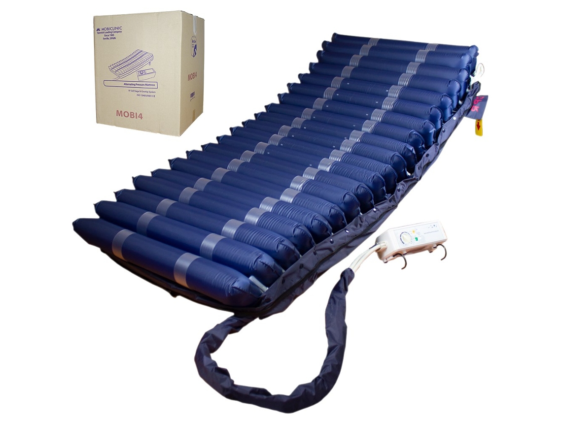 Colchón Antiescaras Mobiclinic con motor de compresión para úlceras por presión estadio I II III y IV 20 celdas de aire Nylon TPU Mobi 4