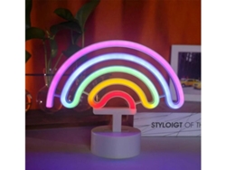 Base Neón Yizhood Con Soporte Usb O Led Alimentado Por Batería Decoración De Mesa Decoración De Pared De La Habitación Blanco