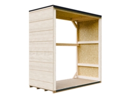 Refugio para leña al aire libre 1,14 m² 75 x 153 x H159 cm M980 1 Timbela