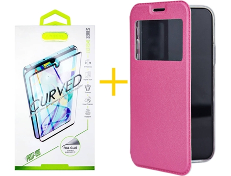 Carcasa + Protector de Pantalla para Samsung Galaxy S22 Plus 5G SKYHE Rosa