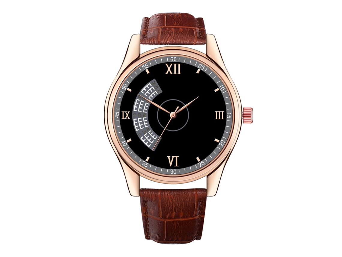 Reloj De Pulsera Unisex Zhoulianfa Con Correa De Malla Y Números Romanos (negro)