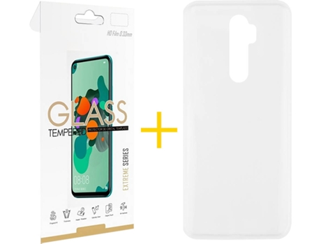 Kit Funda + Protector de Pantalla Xiaomi Redmi Note 8 Pro SKYHE Liso (Transparente)