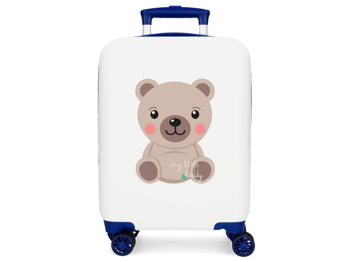 Roll Road Maleta De Cabina Abs Rígida Roll Road Happy Pets Blanco
