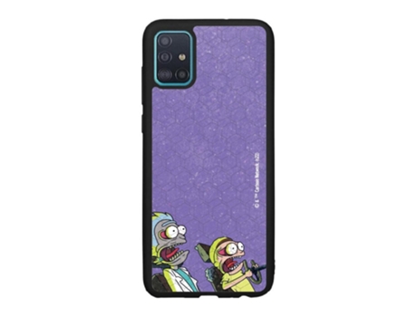 Funda Móvil Oficial Rick Morty Warner Bros para Samsung Galaxy A51 PHONECASES3D Piel Sintética Negro