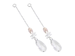 Conjunto de 2 piezas de cristal con forma de bolas, prismas y arcoíris para colgar en la ventana.