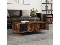 Mesa de centro de 120x50x40,5 cm, madera maciza de pino gris HARLANV1