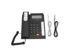 Teléfono Fijo Kx T7007 Con Interfaz Dual, Identificador De Llamadas Y Botones Grandes Para El Hogar Y La Oficina - Negro