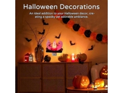 Luz nocturna brillante con forma de fantasma, fogata y llama, ideal para Halloween. Luz de noche LED 3D pequeña con forma de fogata falsa. Decoración con enchufe Rosewell.