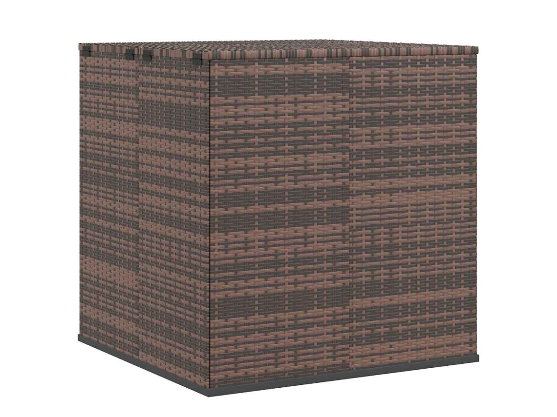 Caja de Cojines de Jardín 100x97,5x104 Cm Mimbre Patas Marrón MAISON EXCLUSIVE