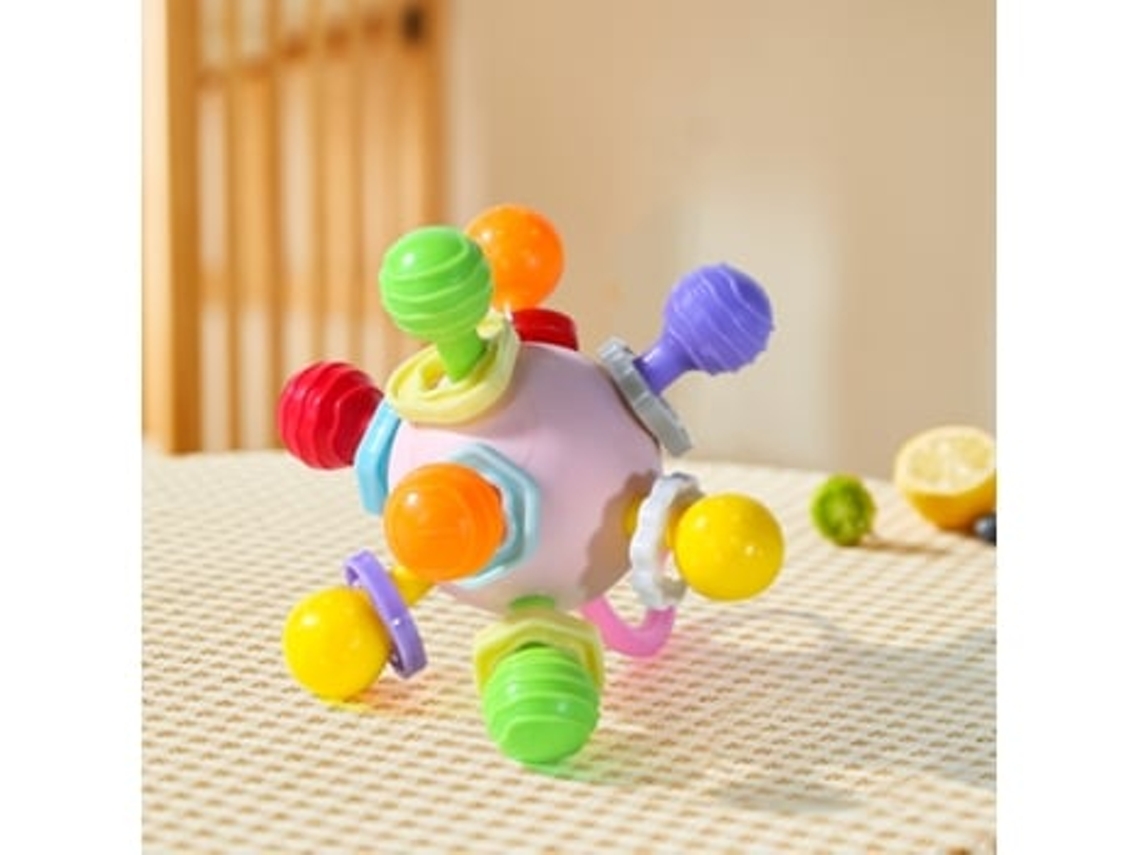 Juguete sensorial Yj031 Montessori Circle 0-12m Panoona Juguete masticable para alimentación