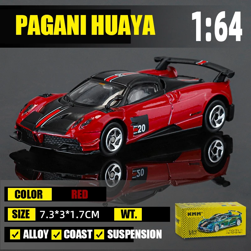 (rojo) Modelo De Coche Miniatura De Fundición A Presión Super Racing 1/64