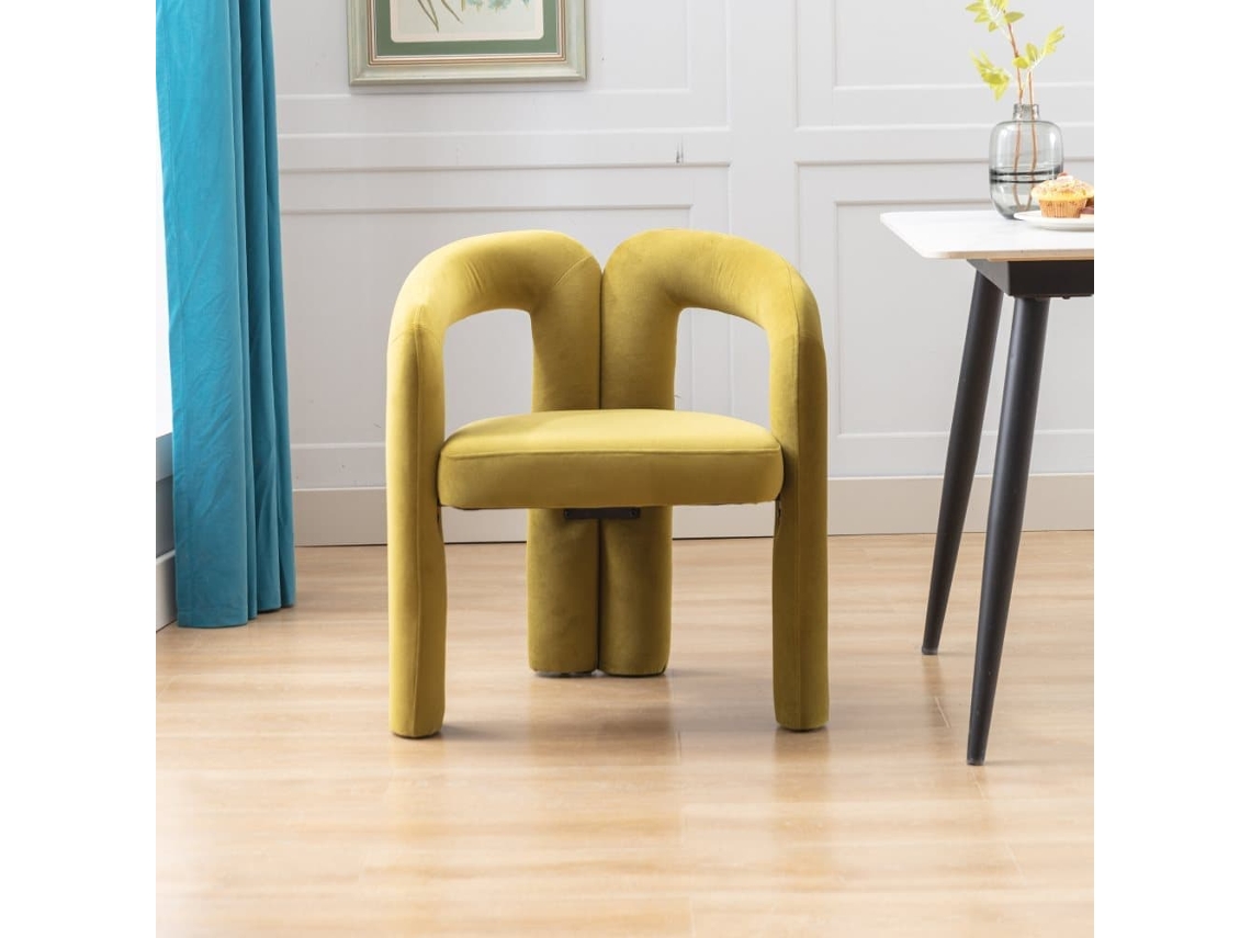 Sillas Comedor 2 Piezas - Diseño Moderno, Acolchonadas - Verde Oliva