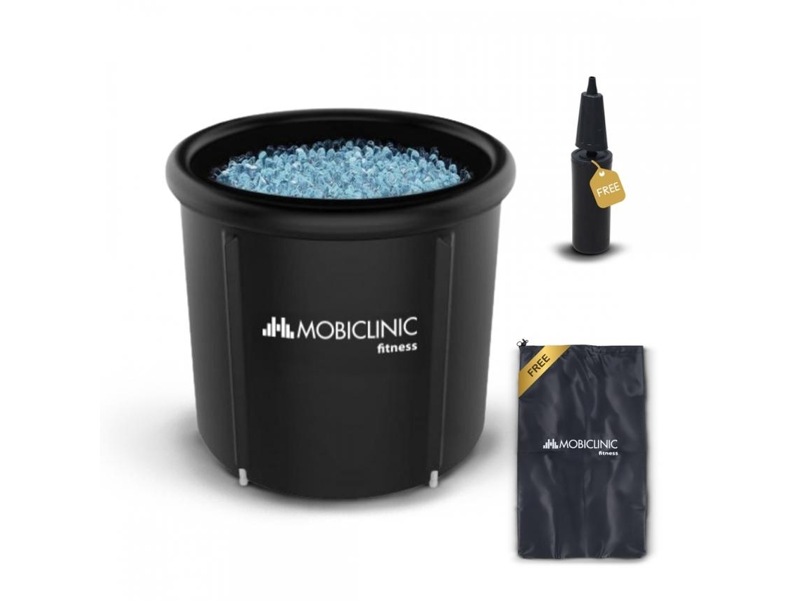 Bañera De Recuperación Muscular MOBICLINIC 350L Con Tapa 80X80X70 cm Hielo Agua Caliente Borde Inflable Artic