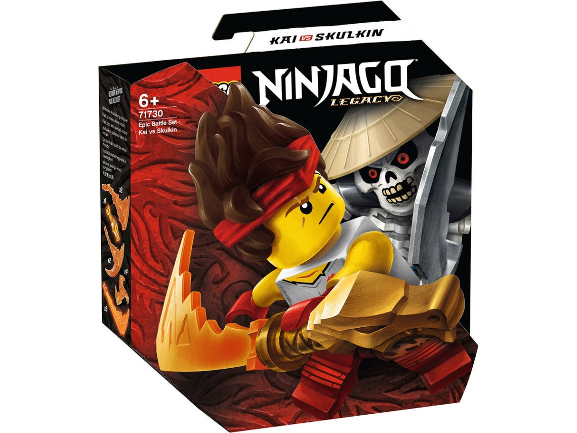 LEGO Ninjago: Set de Combate Épico: Kai vs Skulkin - 71730 (Idade Mínima: ‍6 - 61 peças)