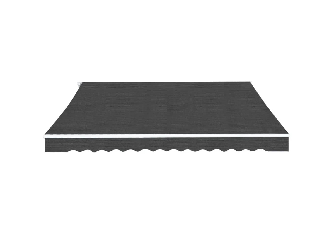 Maison Exclusive - Toldo Plegable De Operación Manual 400 Cm Antracita