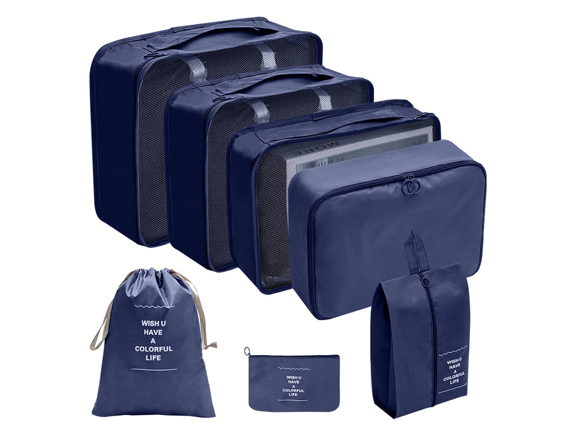 Bolsas de almacenamiento de 7 piezas, tela de sarga doble de 290 t, accesorios de viaje Truyuety